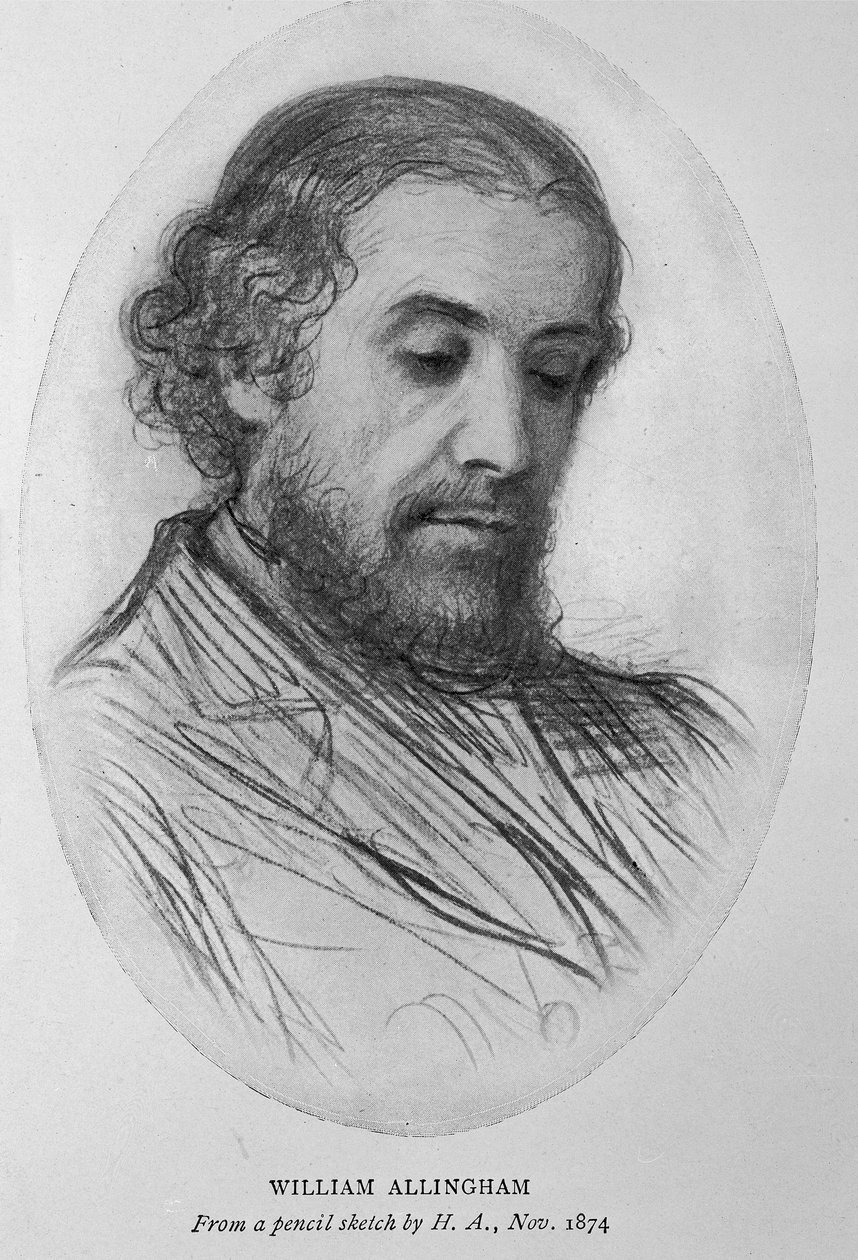 William Allingham, 1874 alkotó: Helen Allingham