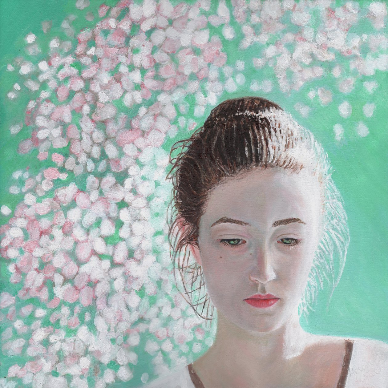 Egy virágzó lány portréja, 2015, alkotó: Helen White
