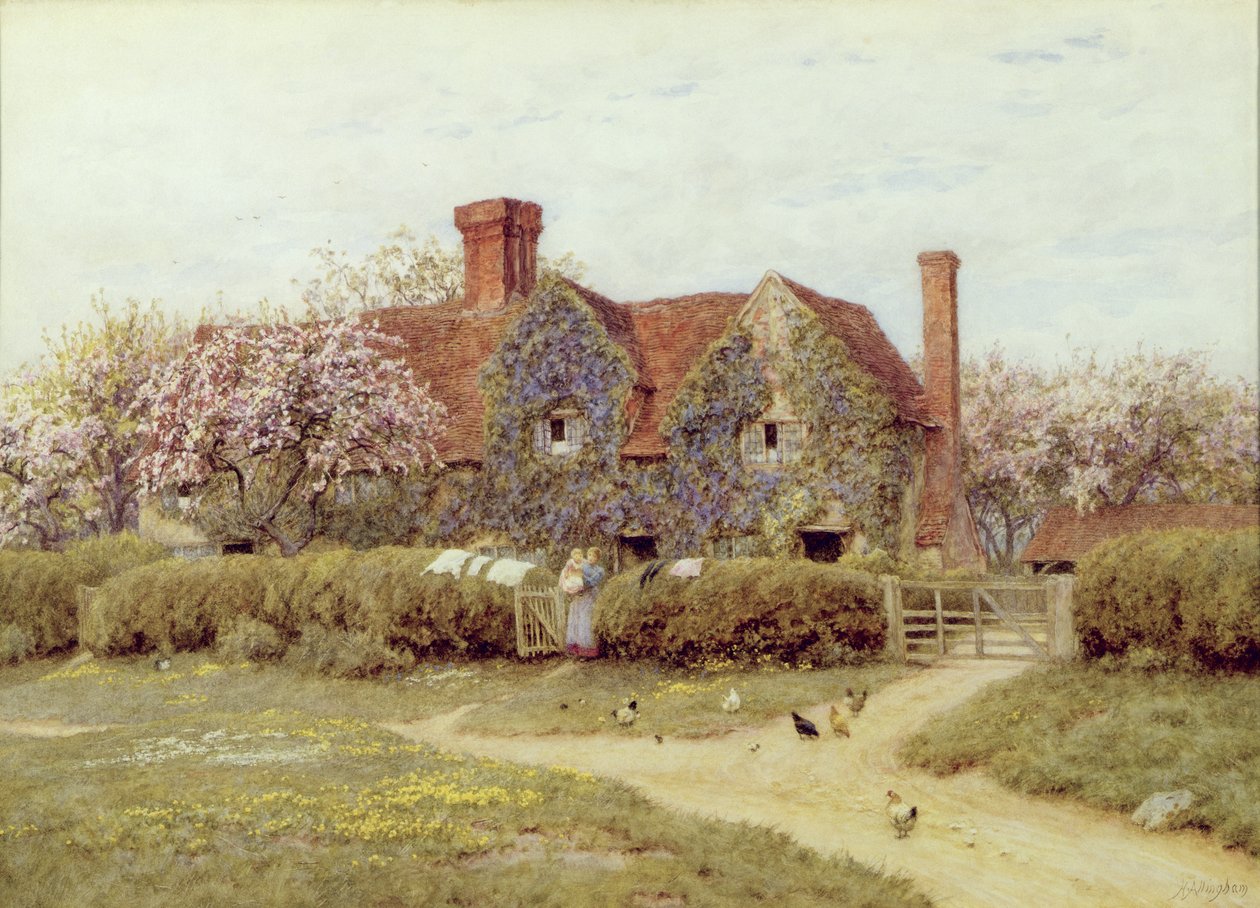 Egy Buckinghamshire-i ház Penstreetben alkotó: Helen Allingham