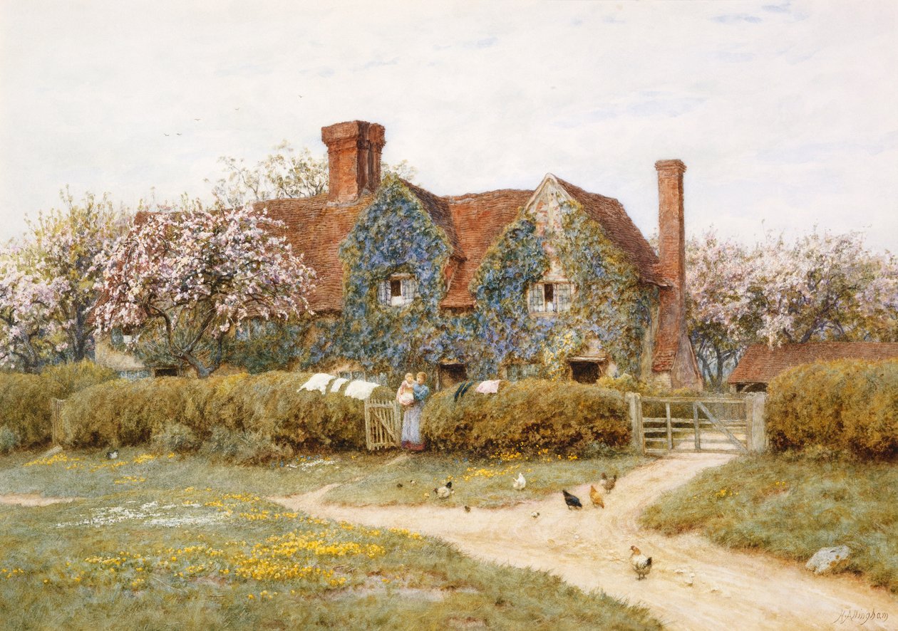 Egy Buckinghamshire-i ház a Penstreet-en alkotó: Helen Allingham