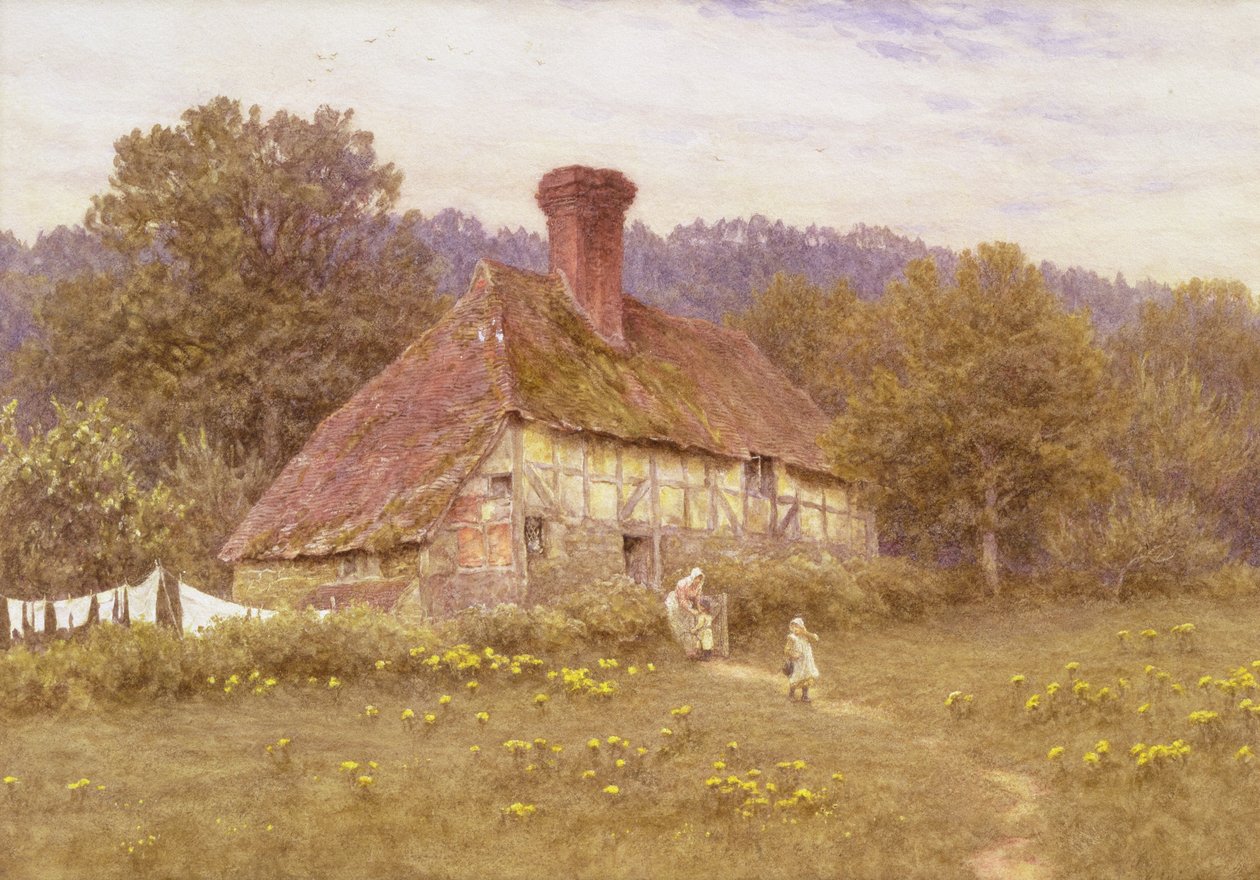 Egy házikó Blackdown közelében, Sussex (akvarell) alkotó: Helen Allingham