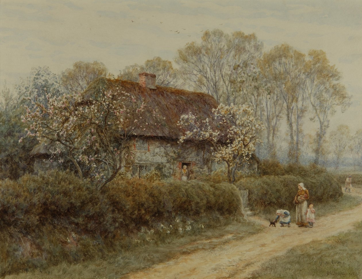 Víkendház az édesvízi kapunál alkotó: Helen Allingham