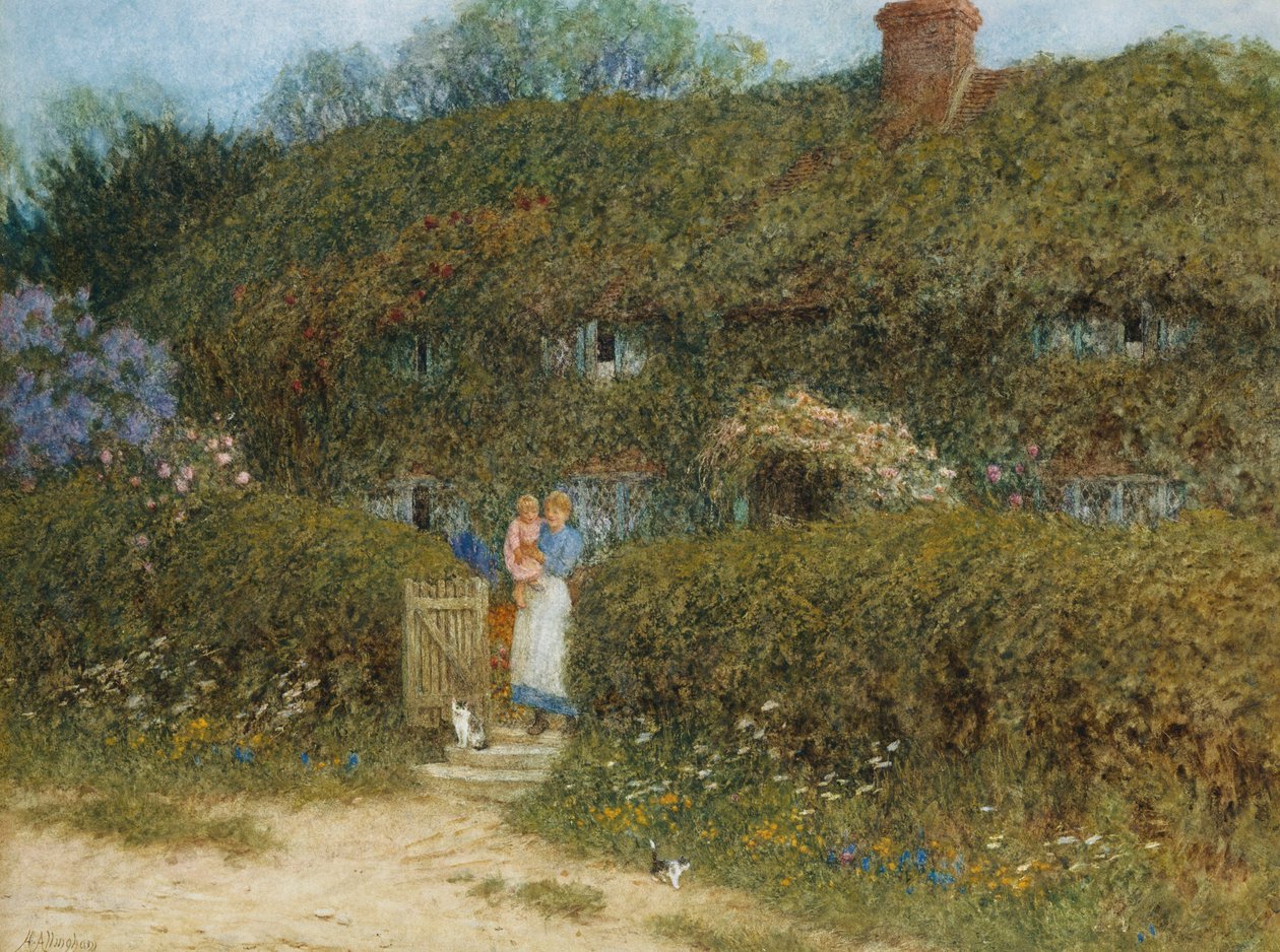 Víkendház Freshwaterben, Wight-szigeten alkotó: Helen Allingham