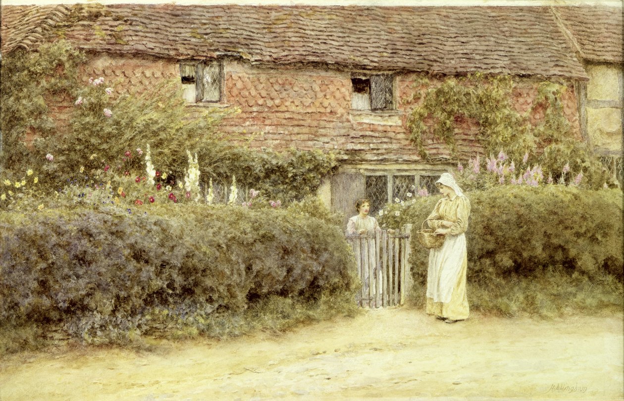 Egy kunyhó Haslemere-ben alkotó: Helen Allingham