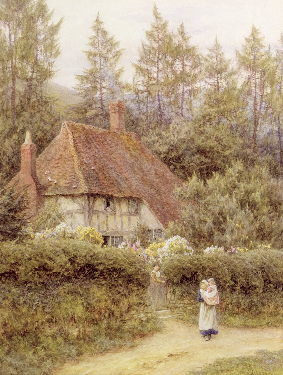 Egy kunyhó Haslemere közelében alkotó: Helen Allingham