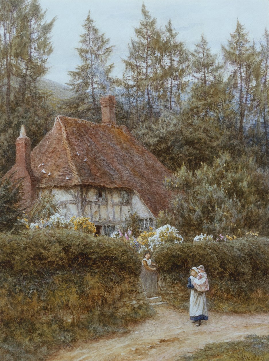 Egy kunyhó Haslemere közelében alkotó: Helen Allingham