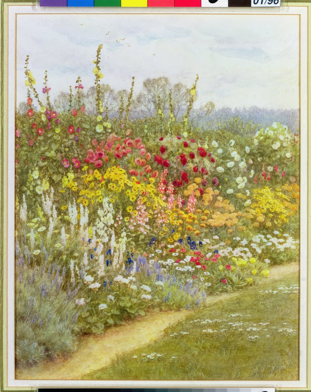 Egy lágyszárú határ alkotó: Helen Allingham