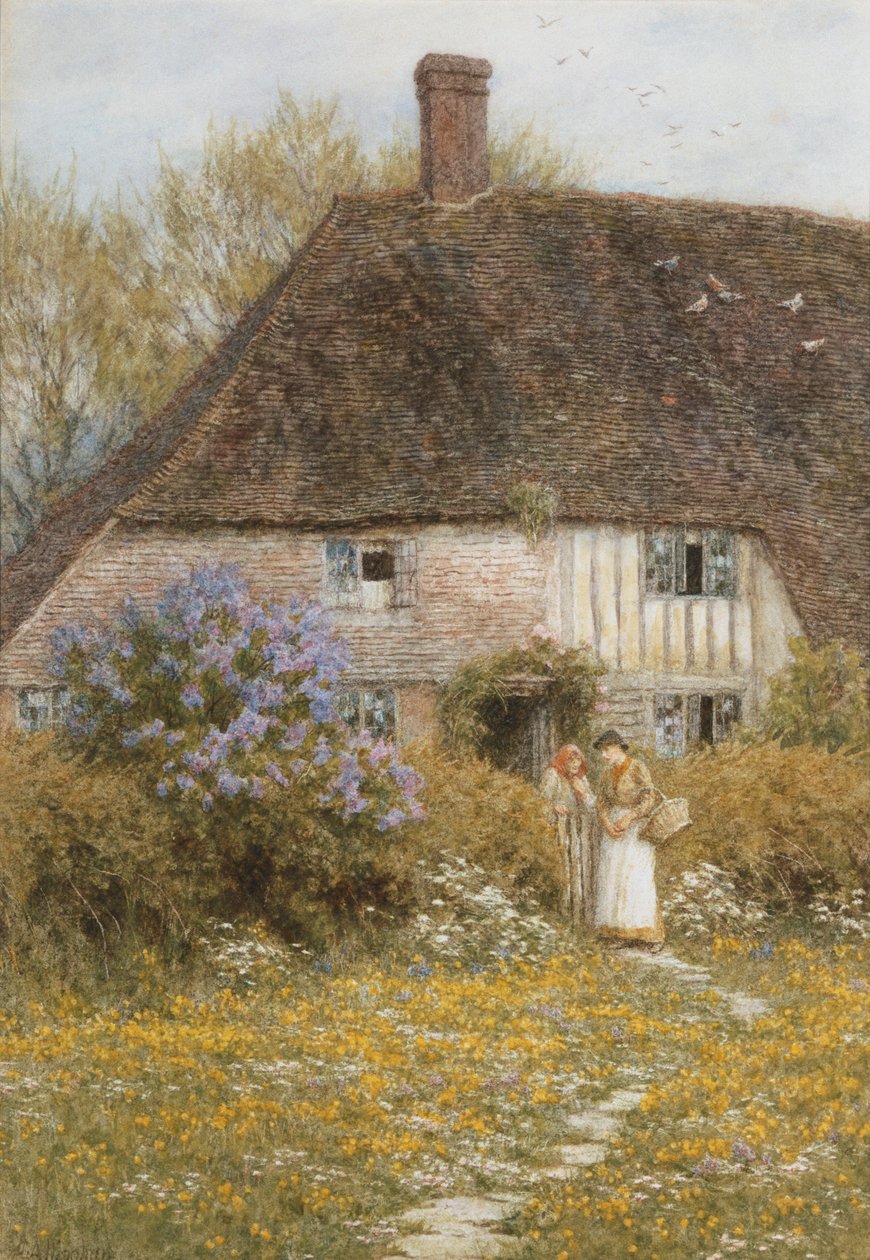Kentikus kunyhó alkotó: Helen Allingham