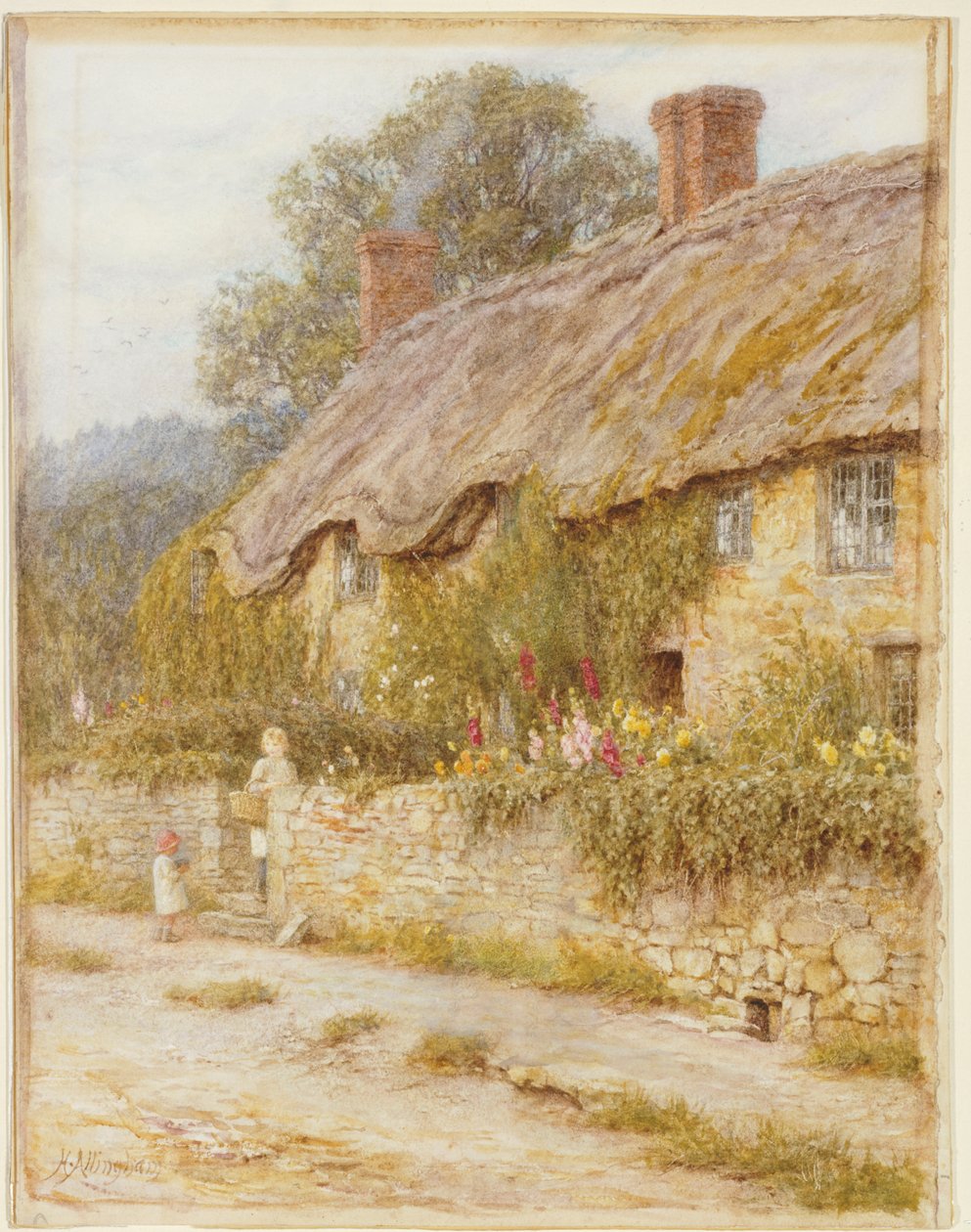 Víkendház Wells közelében, Somersetben alkotó: Helen Allingham