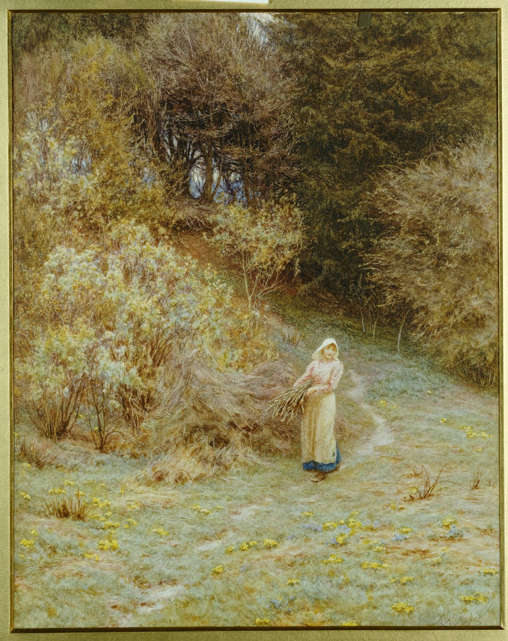 A Primrose Woodban alkotó: Helen Allingham