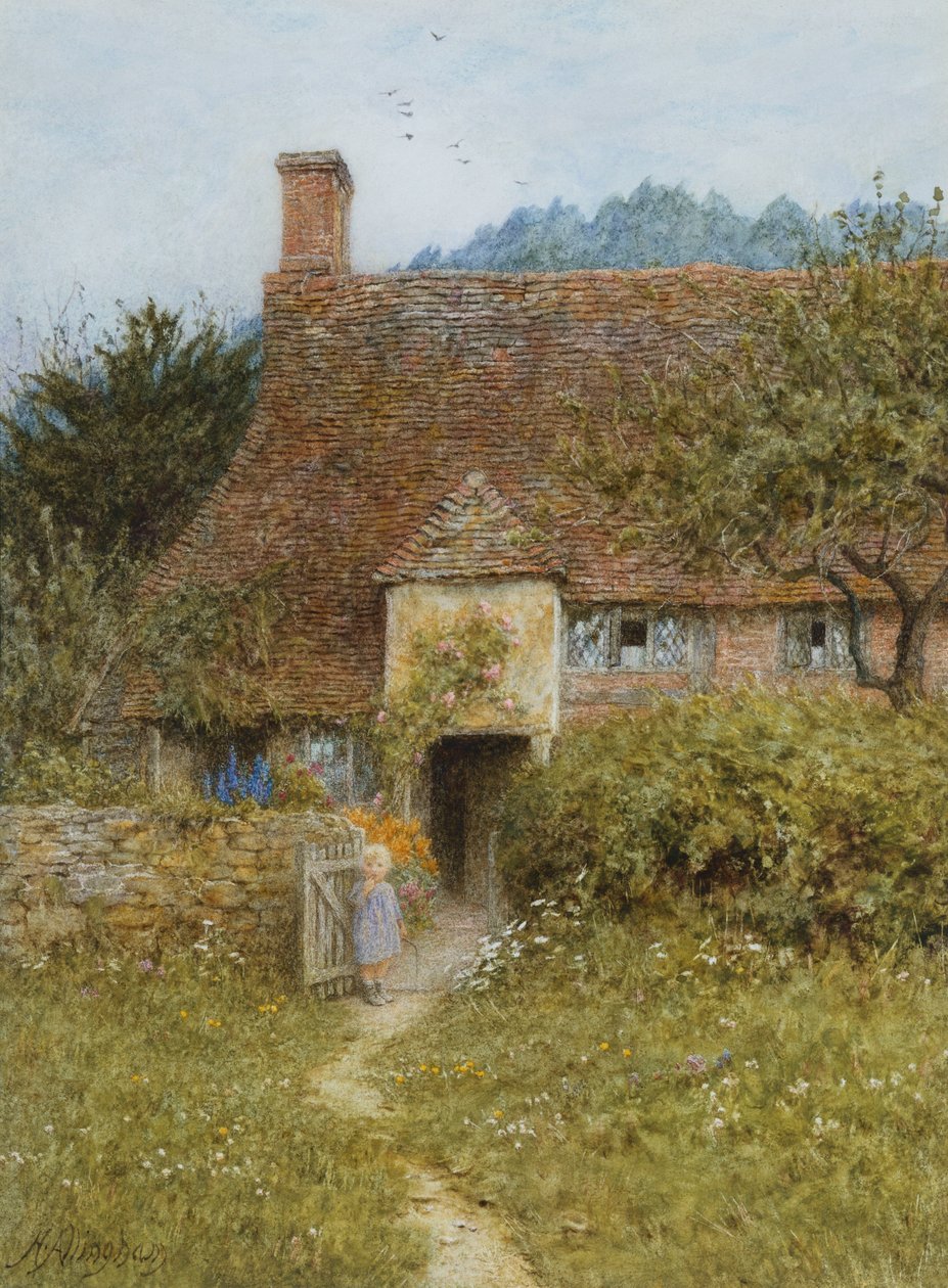 Régi kunyhó, Witley alkotó: Helen Allingham