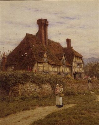 Old Surrey Cottage alkotó: Helen Allingham