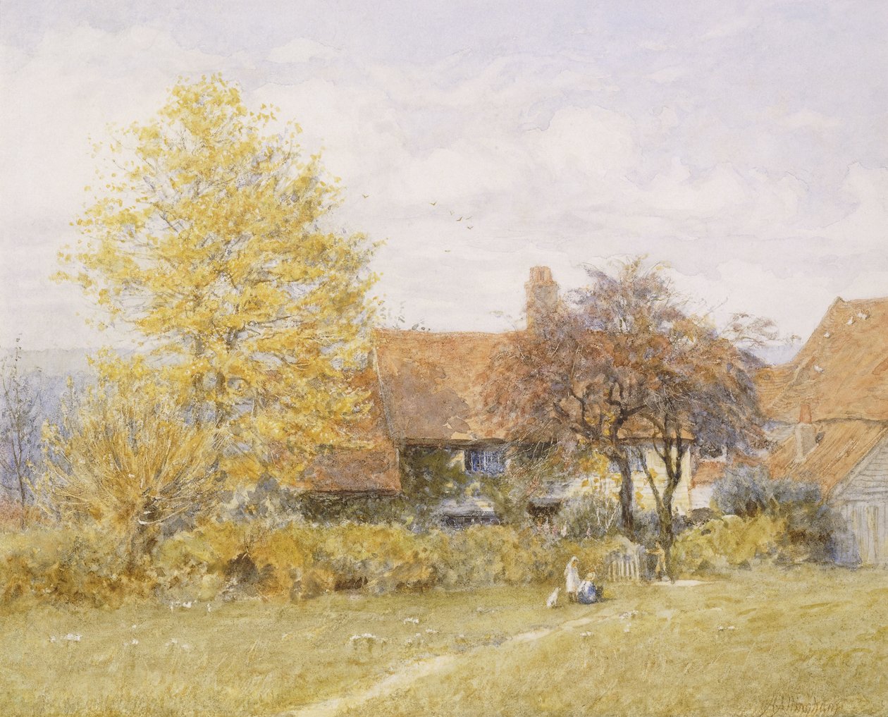 Old Wyldes Farm, Hampstead, alkotó: Helen Allingham