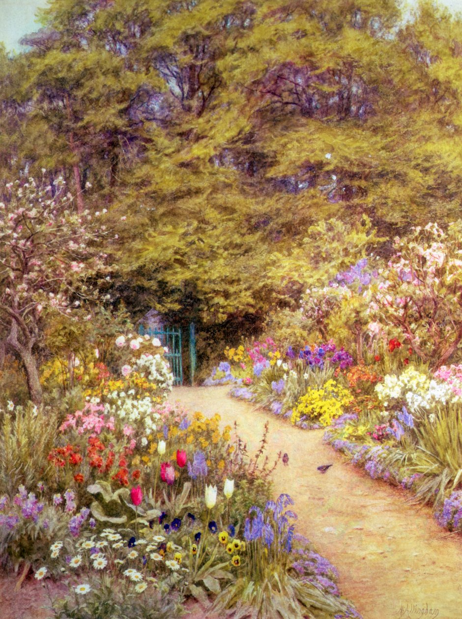 The Kitchen Garden, Farringford alkotó: Helen Allingham