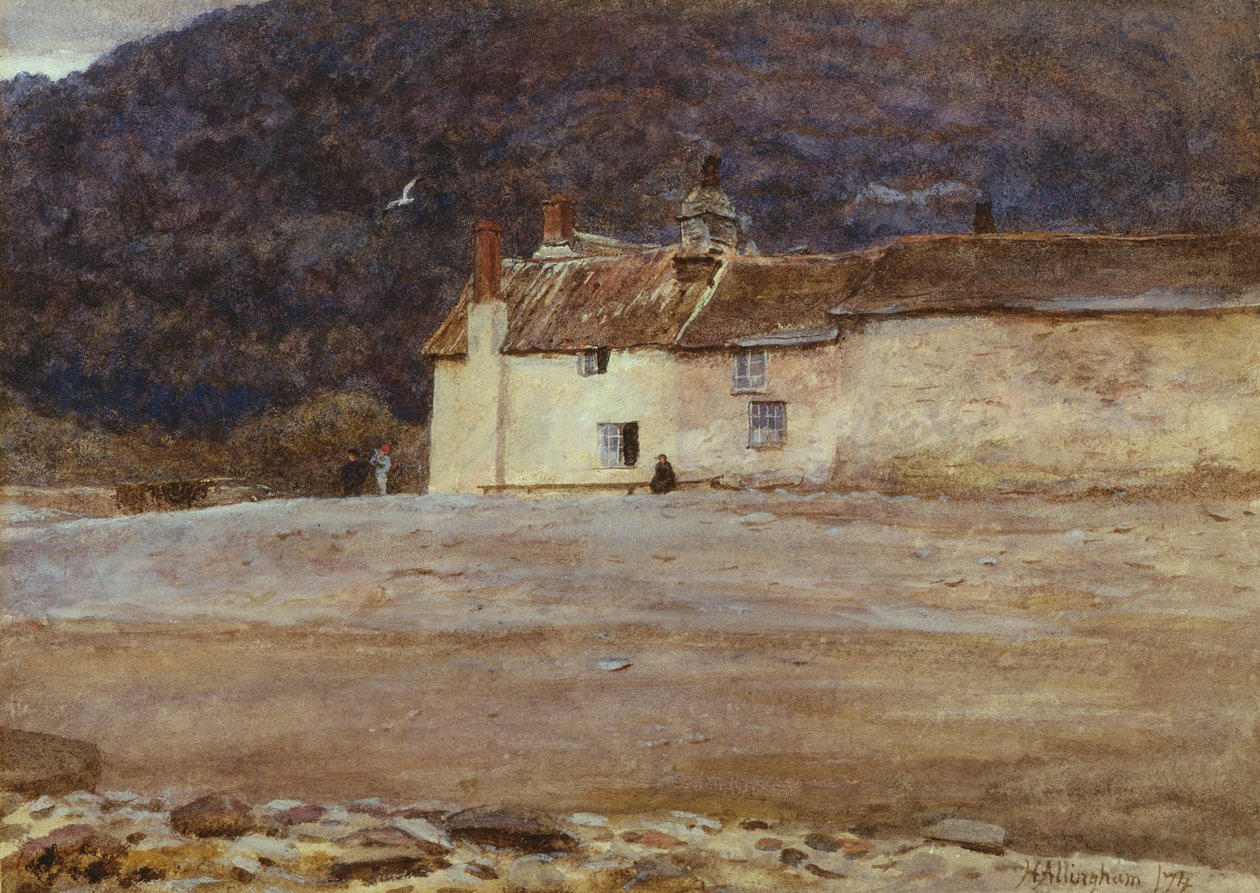 Az utolsó ház Lynmouthban, 1874 (wc papíron) alkotó: Helen Allingham