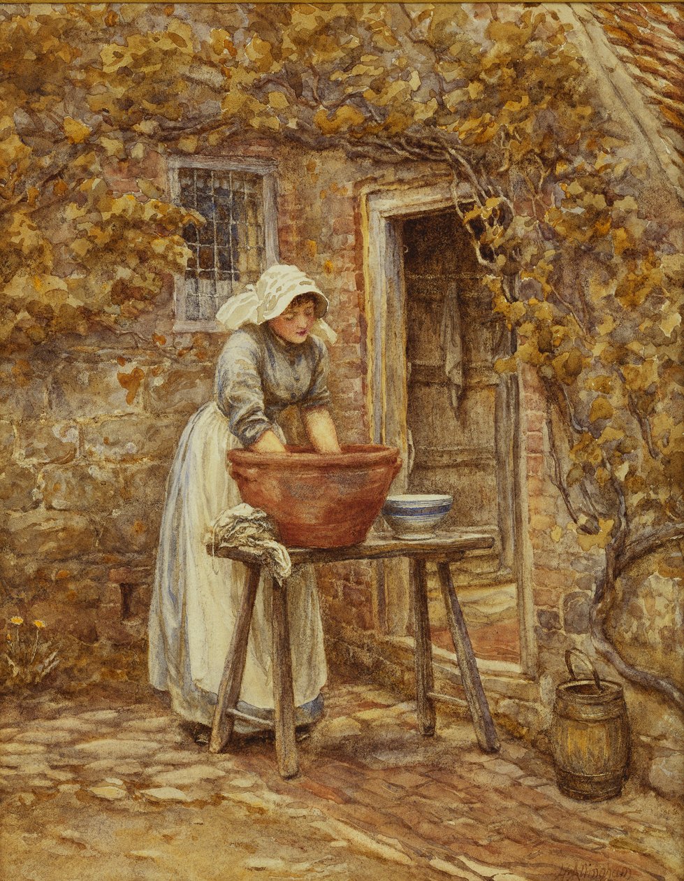 Mosási nap, alkotó: Helen Allingham