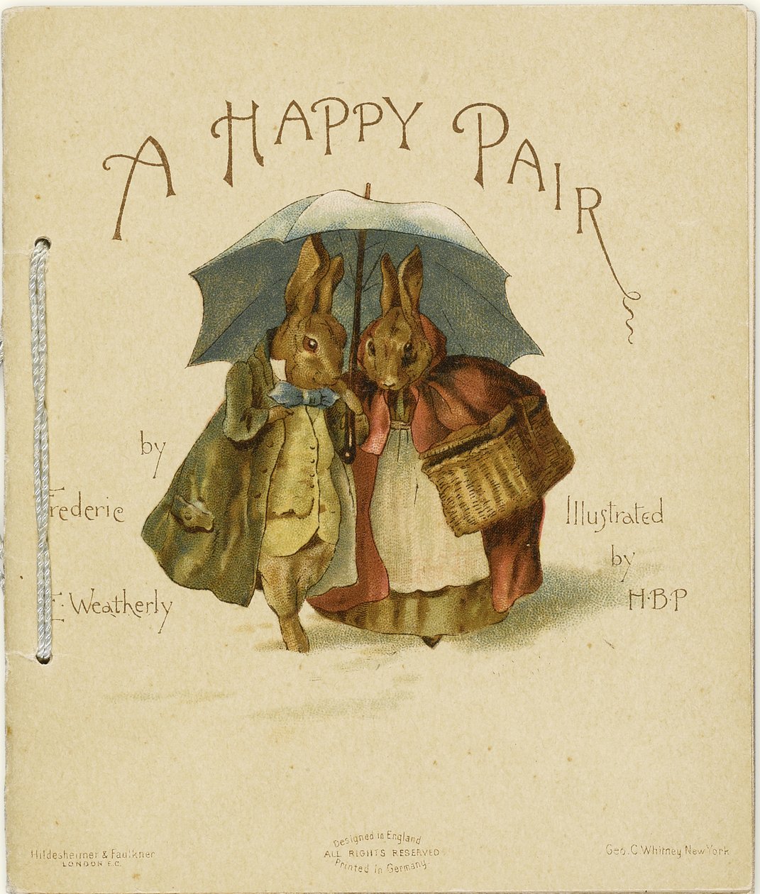 Illusztráció Frederick Weatherly boldog párjához, 1890 alkotó: Helen Beatrix Potter