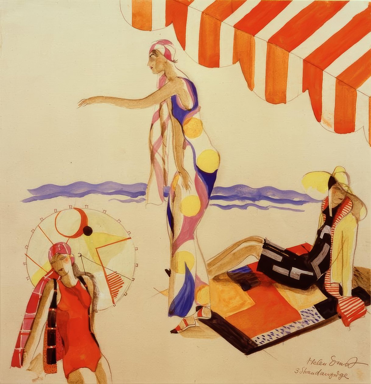 Strandruhák 1928 körül alkotó: Helen Ernst