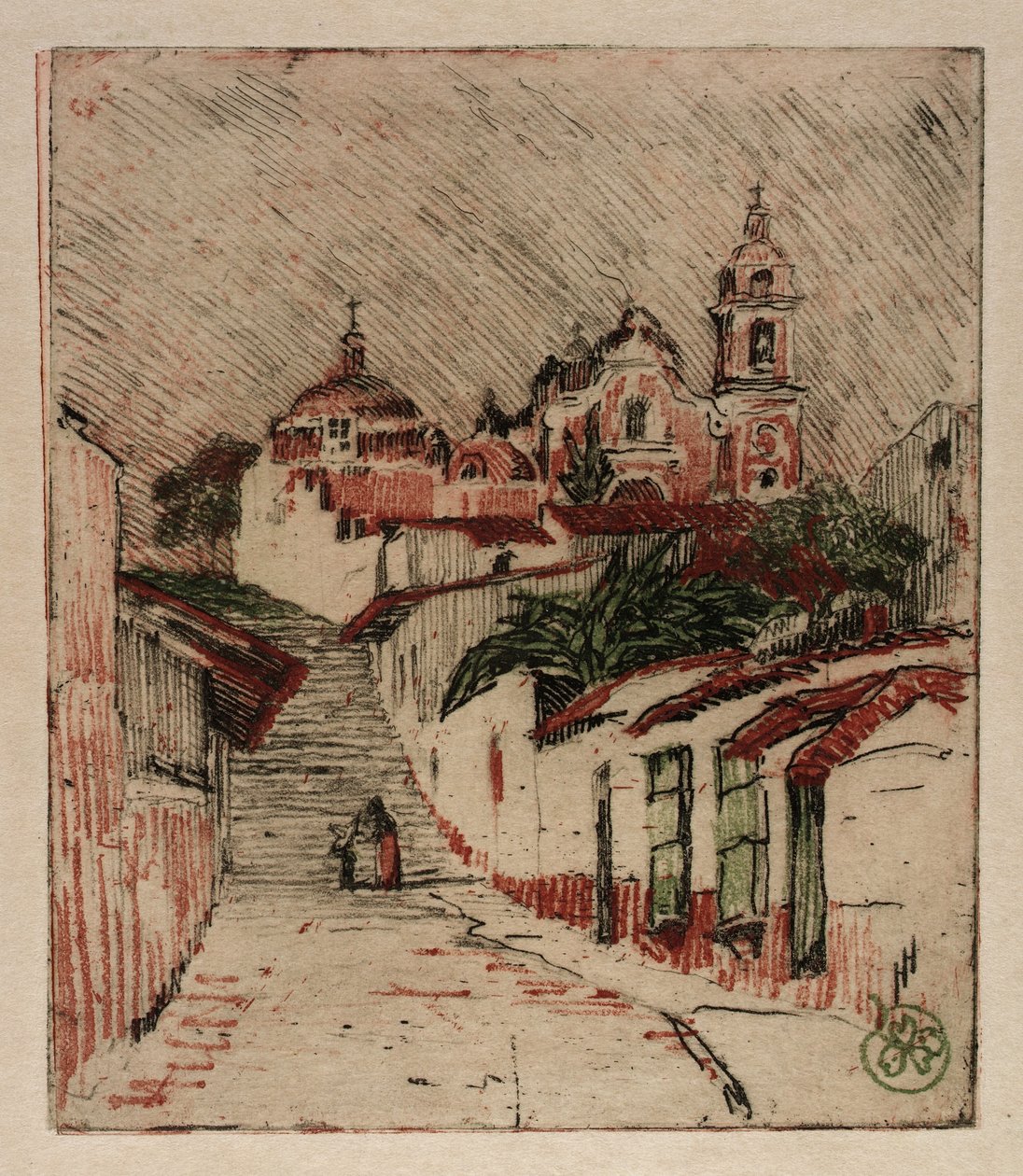 Templom Cuernavacában, Mexikó alkotó: Helen Hyde