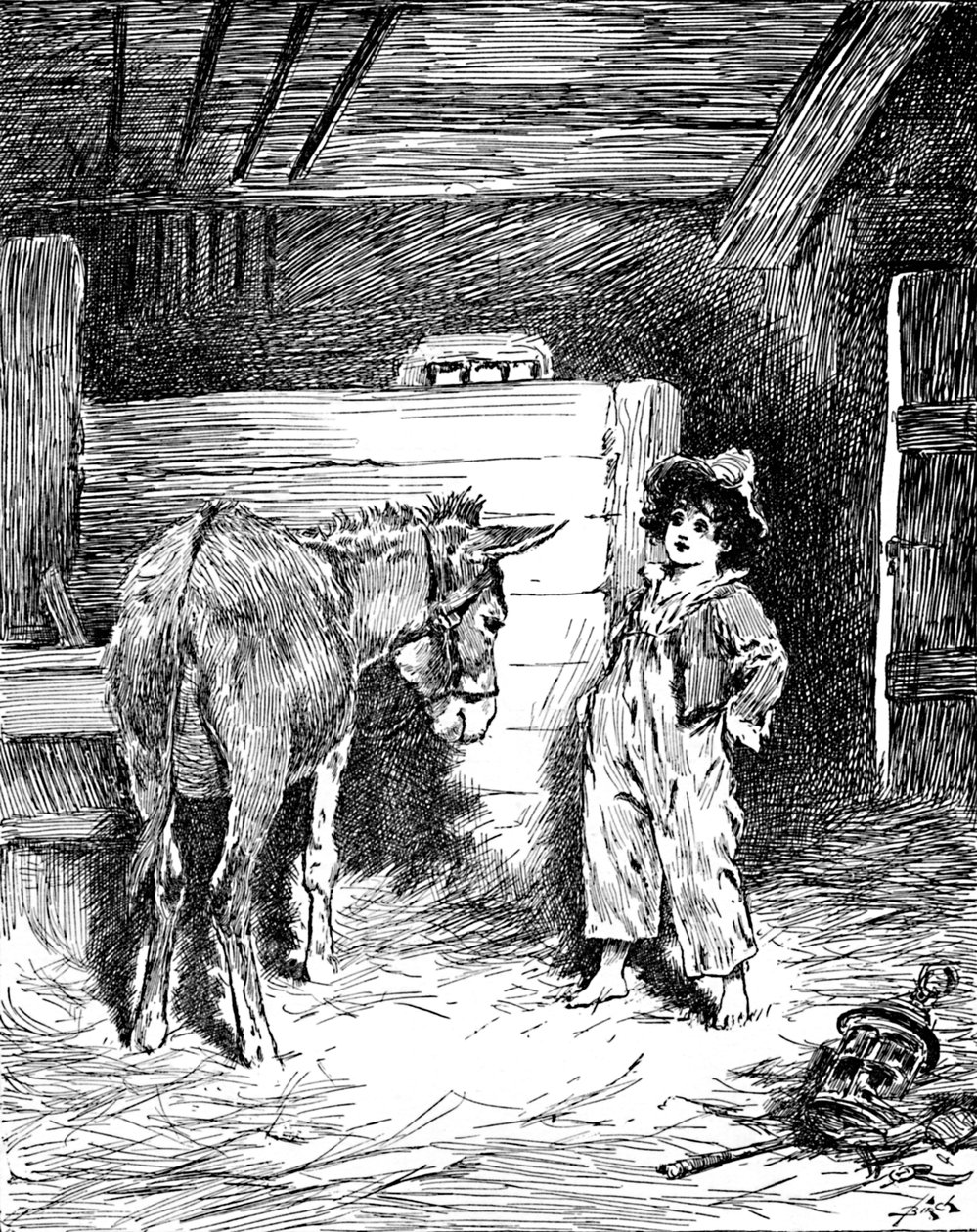 Piccino és barátja, a szamár, c1900 alkotó: Helena J. Maguire