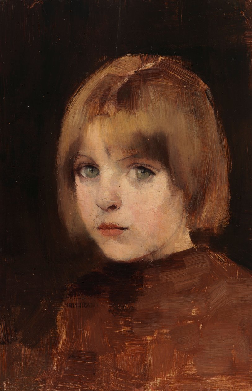 Egy lány feje alkotó: Helene Schjerfbeck