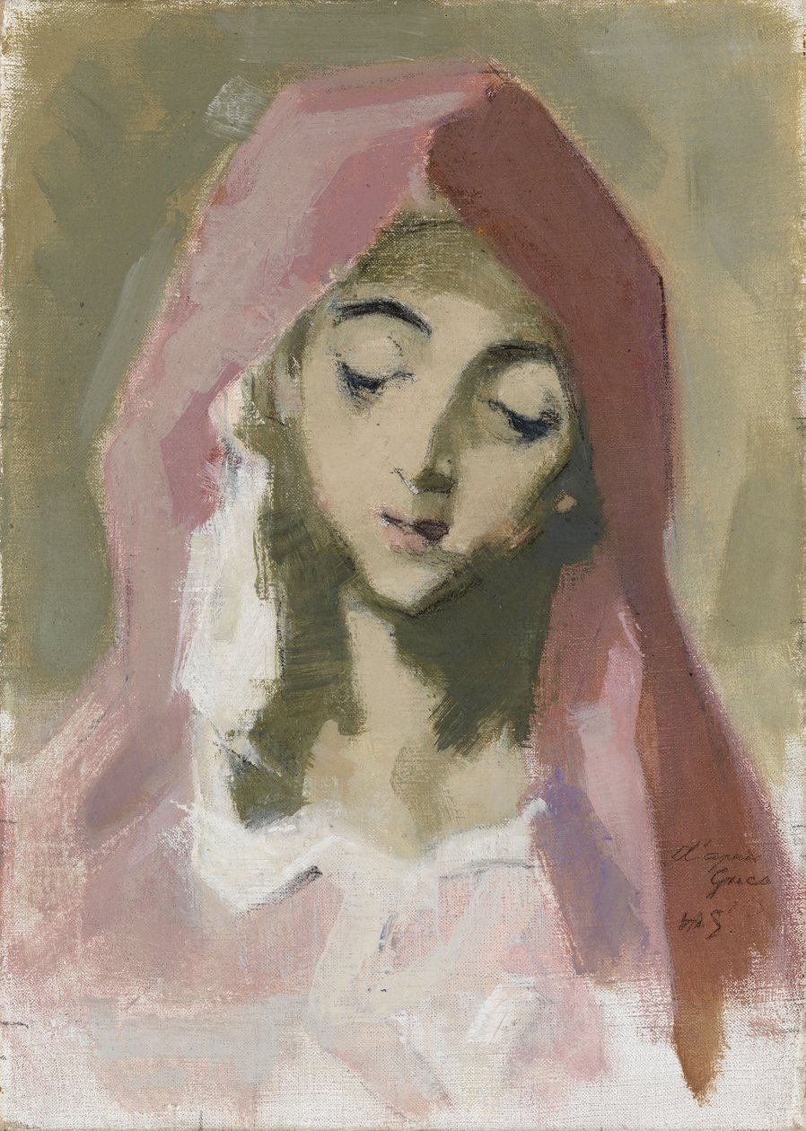 A Jótékonyság Madonnája, El Greco nyomán alkotó: Helene Schjerfbeck