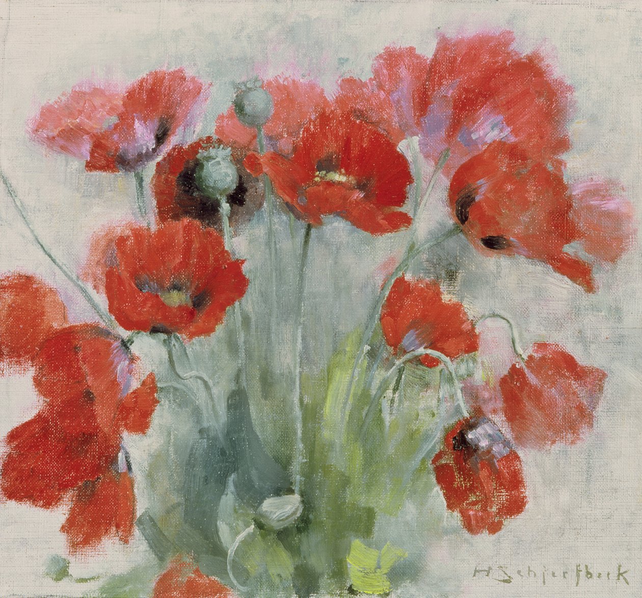 Pipacsok alkotó: Helene Schjerfbeck
