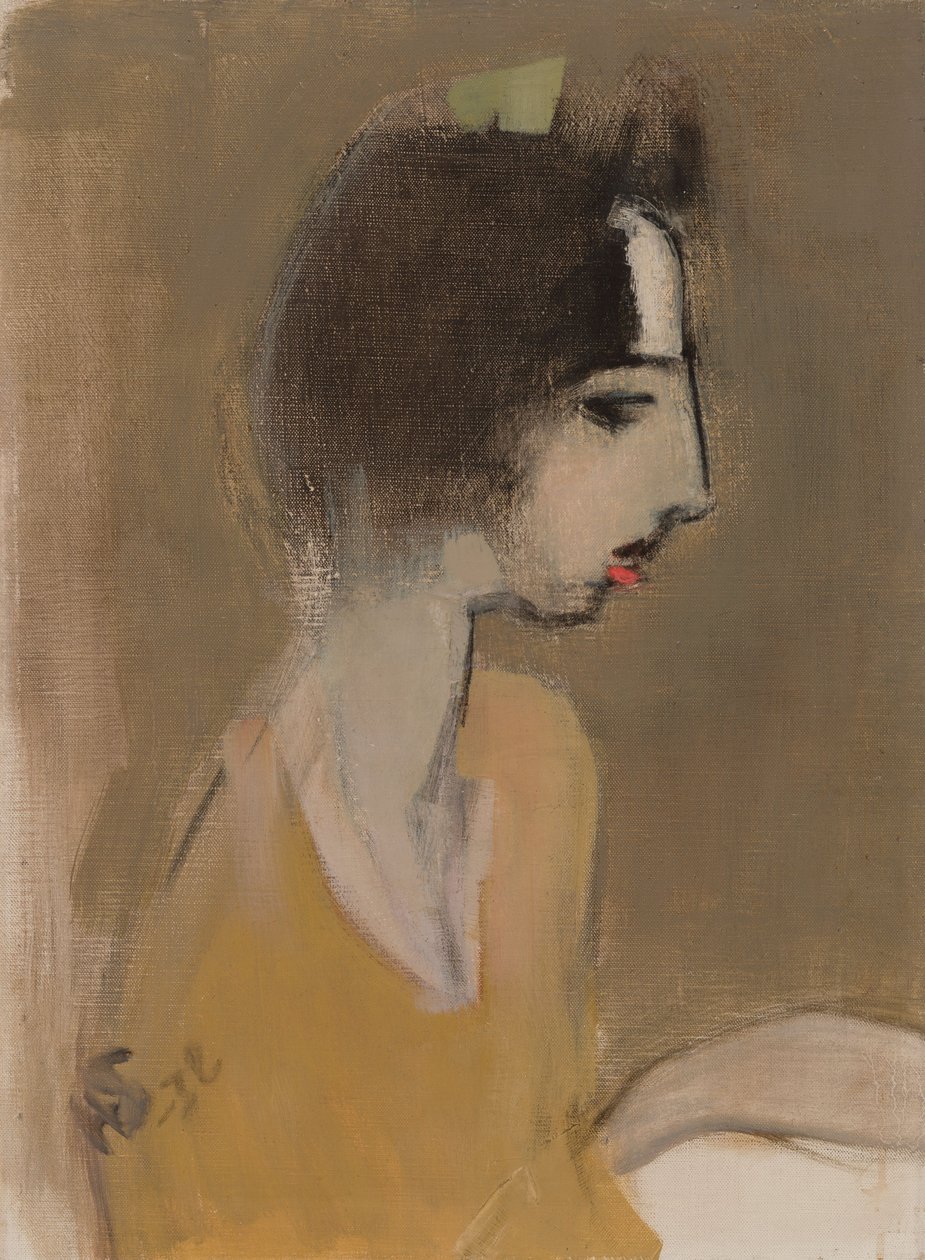 Egy nő profilja (emlékezetből) alkotó: Helene Schjerfbeck