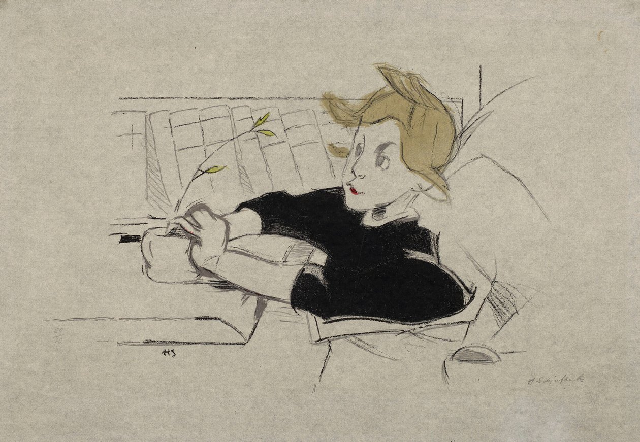 A lábadozó nő alkotó: Helene Schjerfbeck