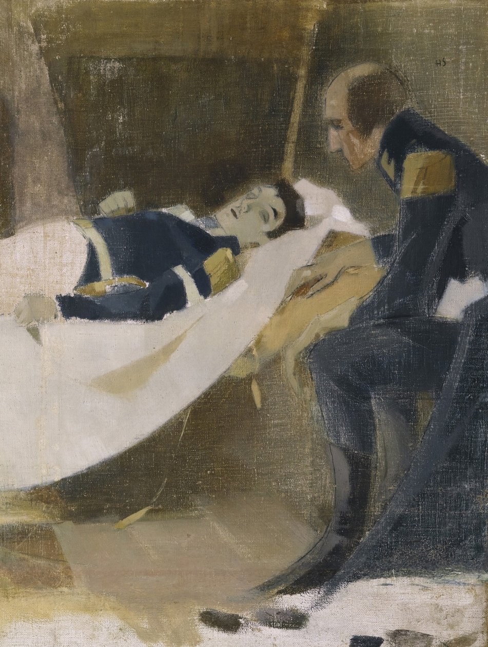 Wilhelm von Schwerin halála, 1927 alkotó: Helene Schjerfbeck