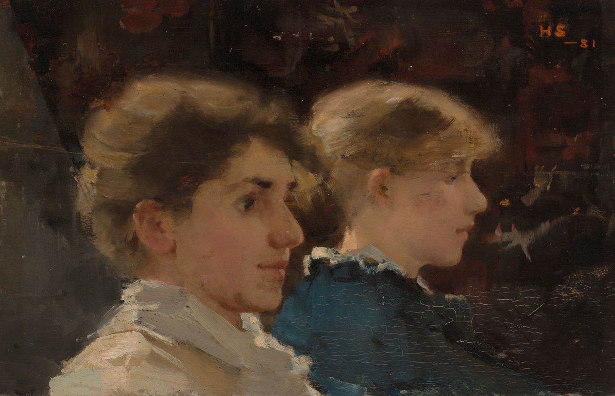 Két profil (elöl Marianne Preindlsberger) alkotó: Helene Schjerfbeck