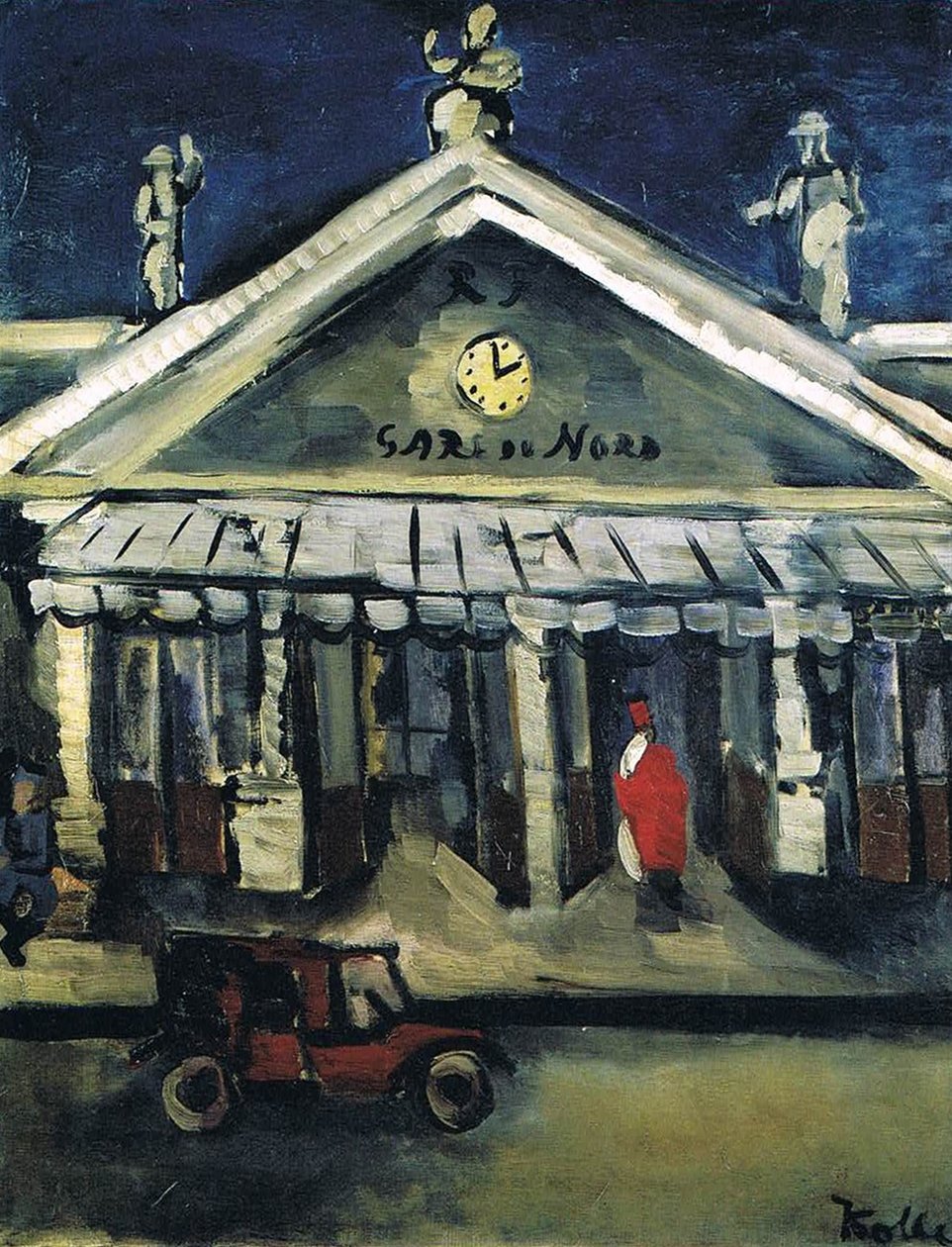 A Gare du Nord bejárata alkotó: Helmut Kolle
