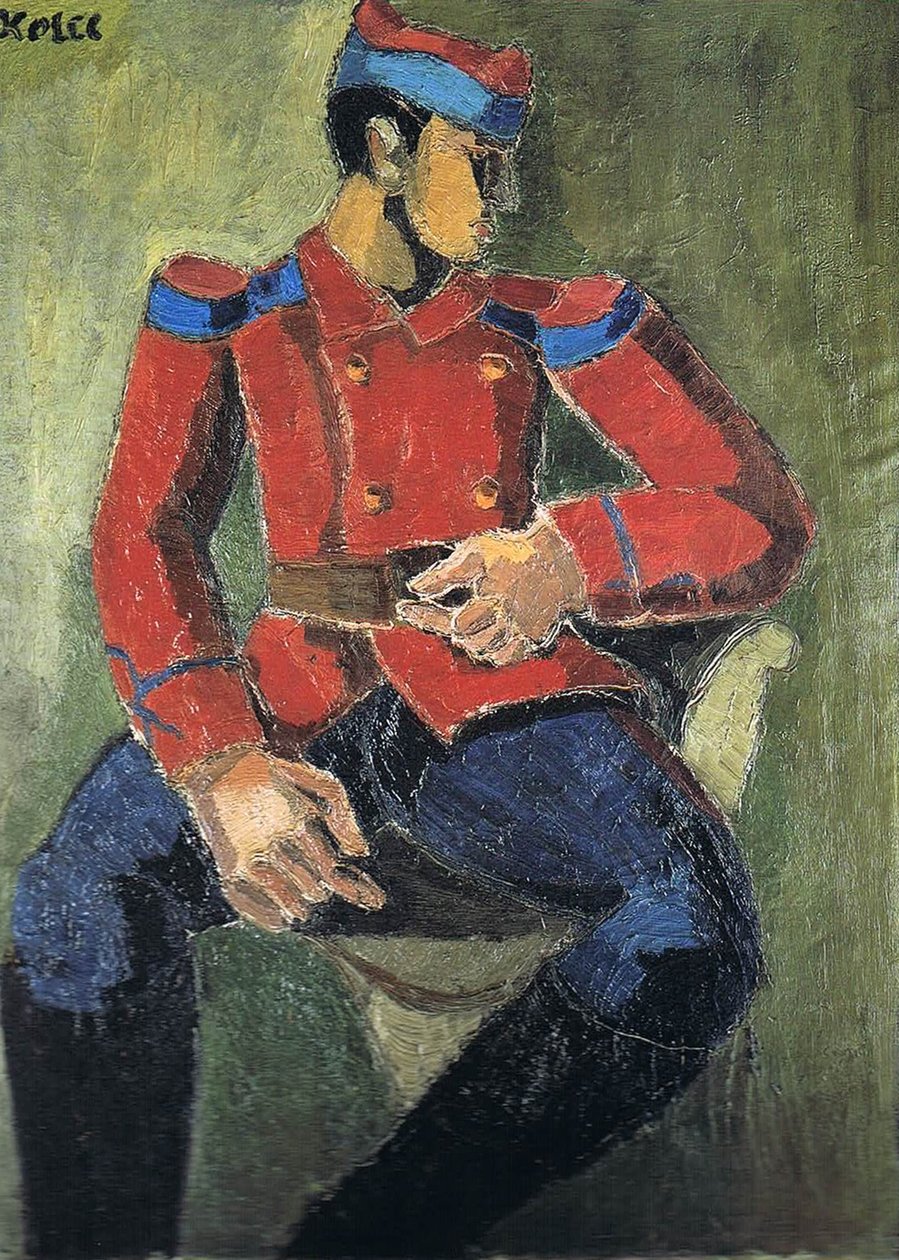 Ülő katona alkotó: Helmut Kolle