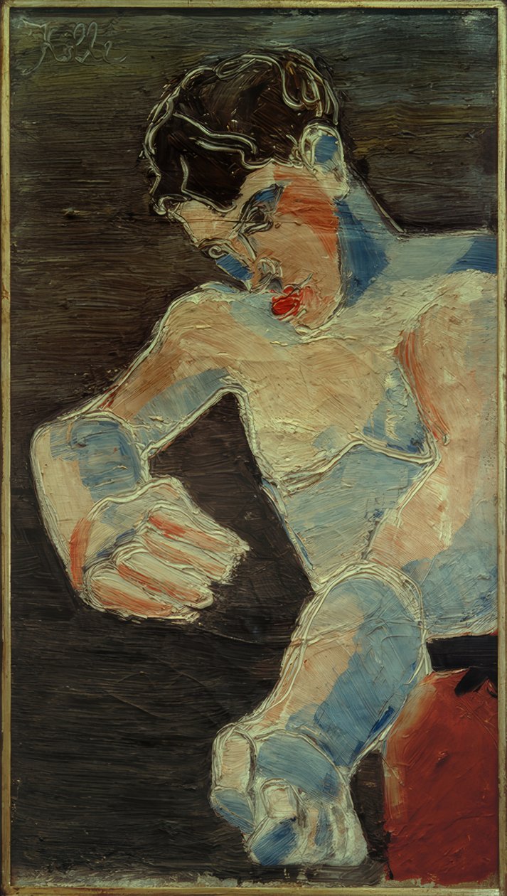Önarckép (fiatal boxer) alkotó: Helmut Kolle