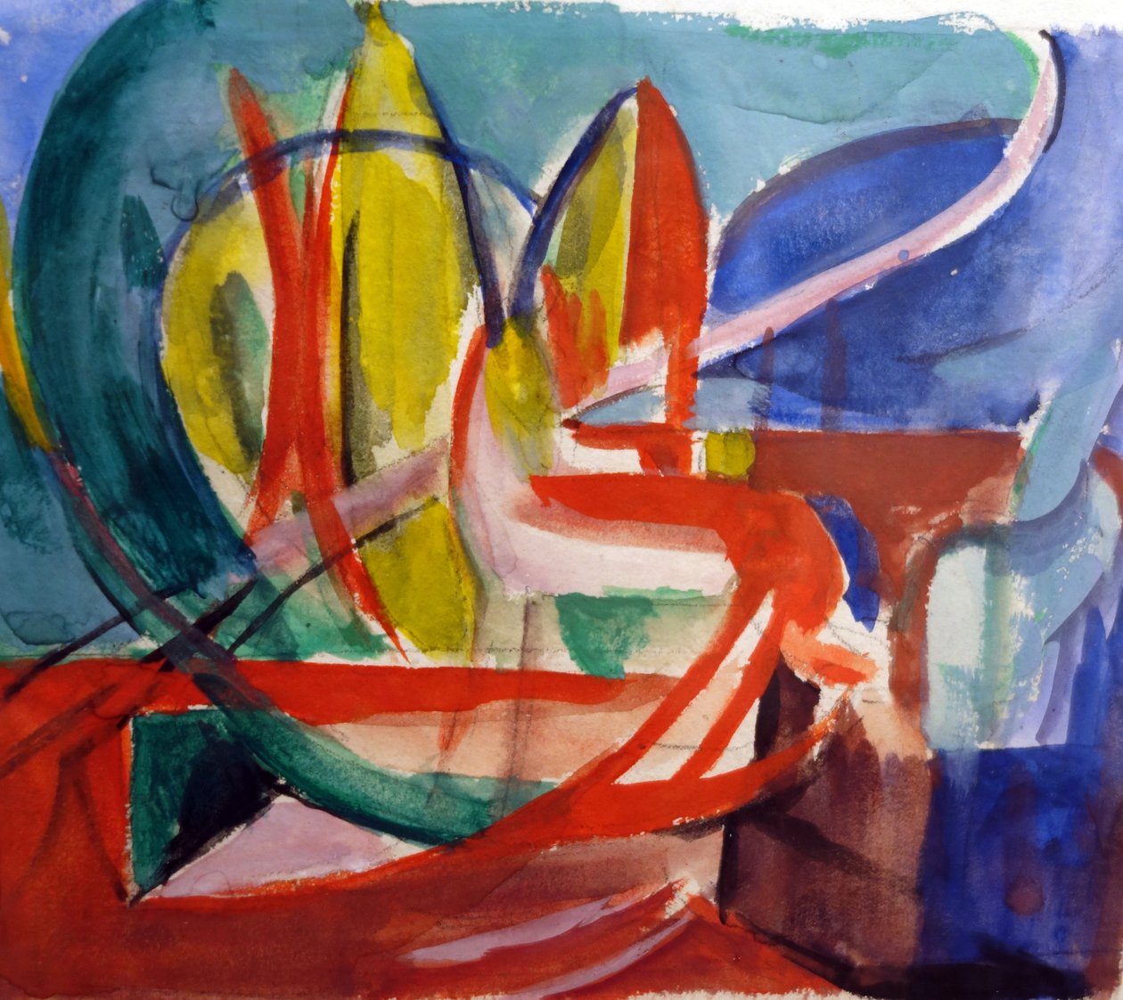 Tanulmány Franz Marc Gazelle festménye után alkotó: Helmuth Macke