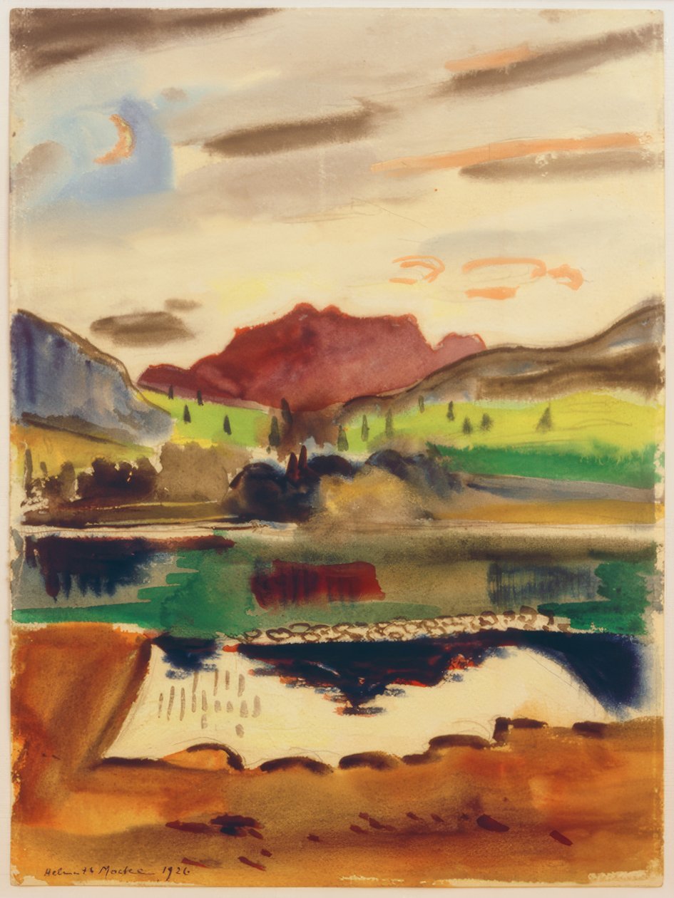 Táj, 1926 alkotó: Helmuth Macke