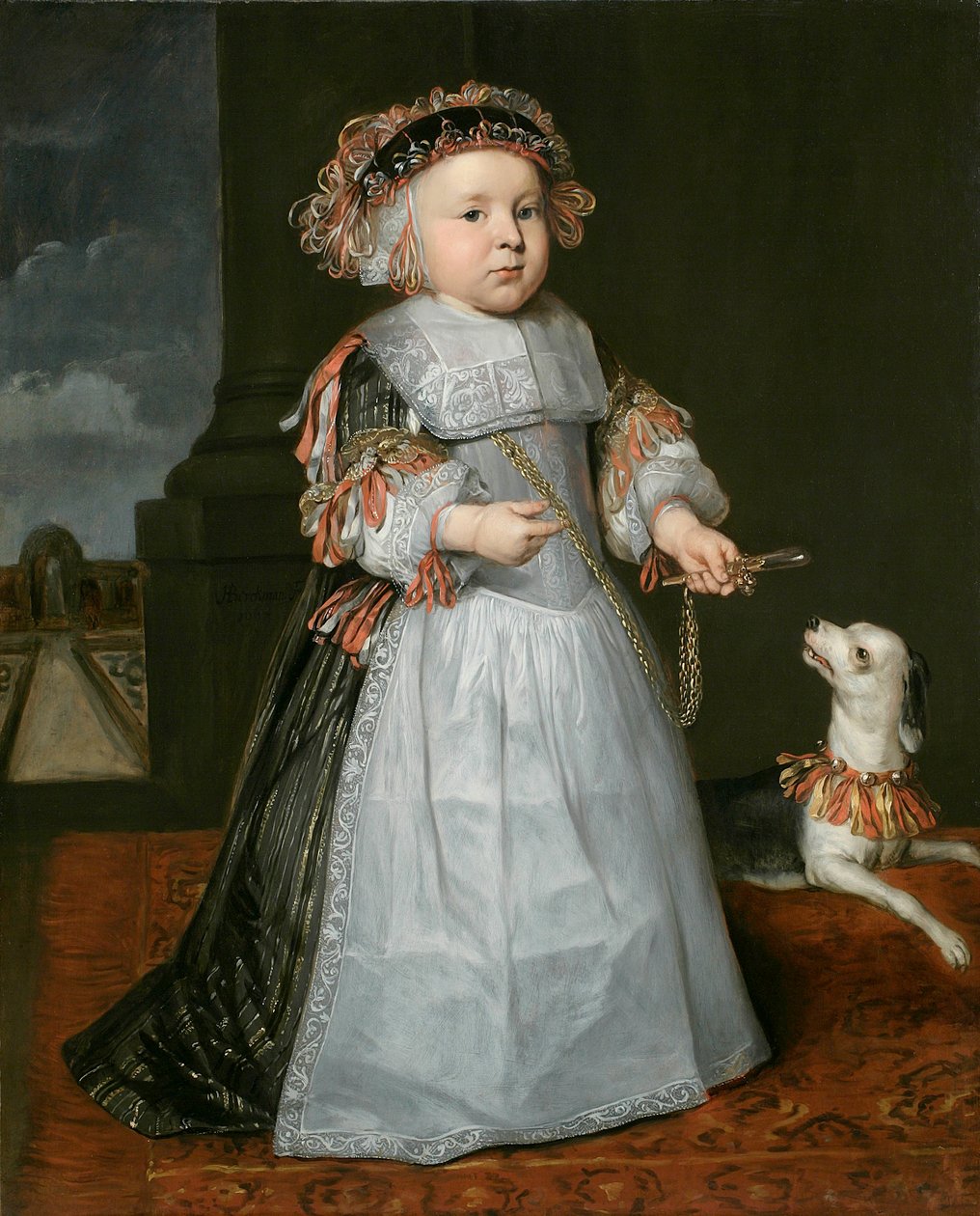 Fiatal fiú kutyával, 1667 alkotó: Hendrick Berckman