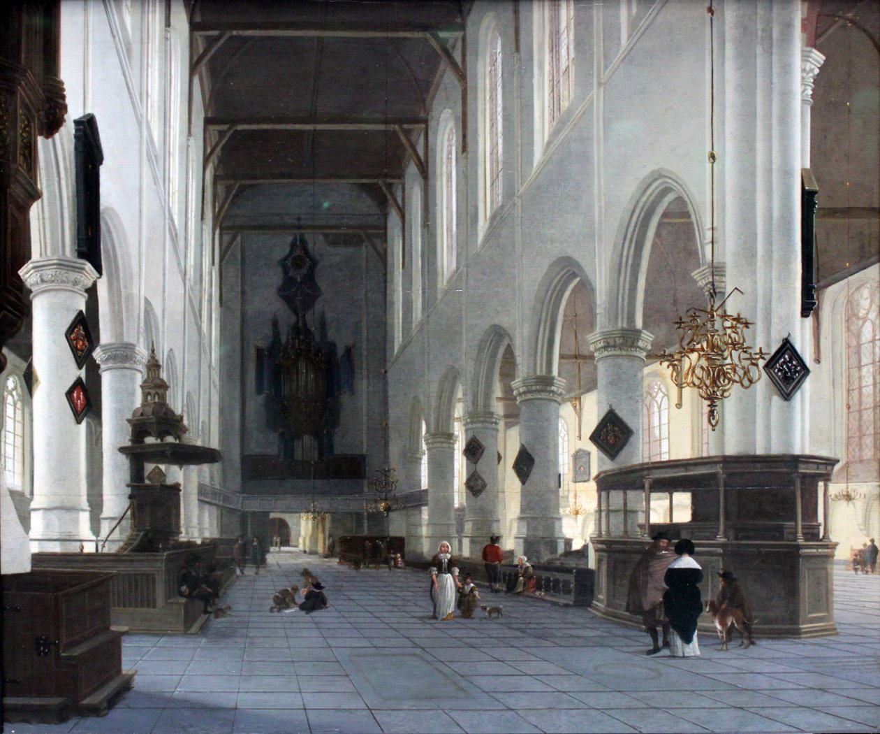 A delfti Oude Kerk belseje alkotó: Hendrik Cornelisz. van Vliet