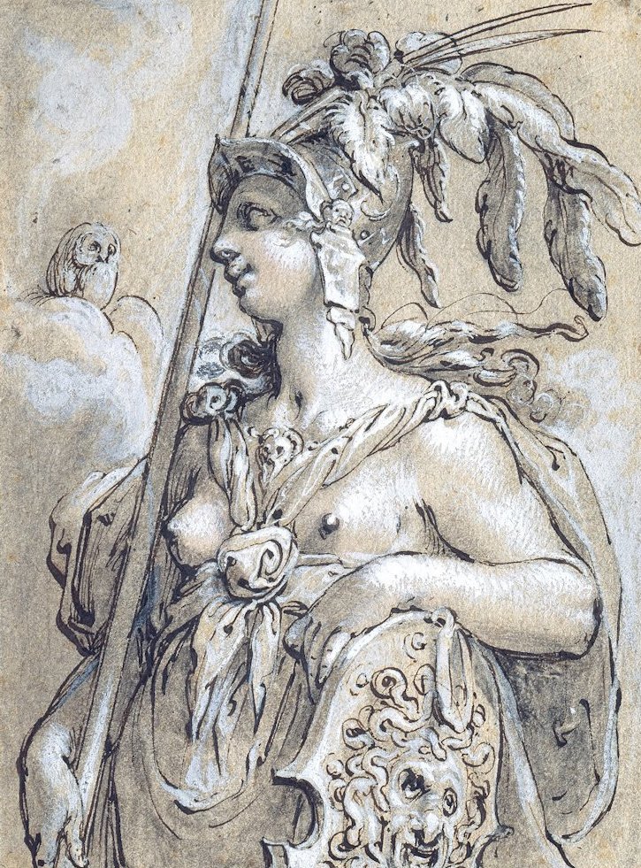 Minerva alkotó: Hendrik Goltzius