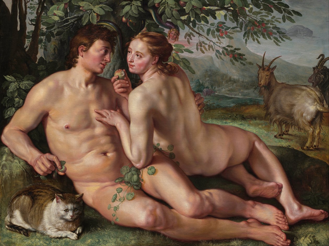 Az ember bukása alkotó: Hendrik Goltzius