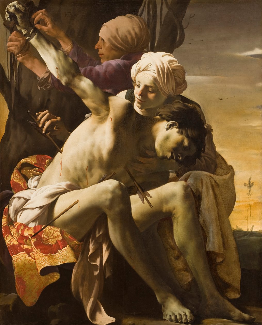 Irén által gondozott Szent Sebestyén, 1625 alkotó: Hendrick ter Brugghen