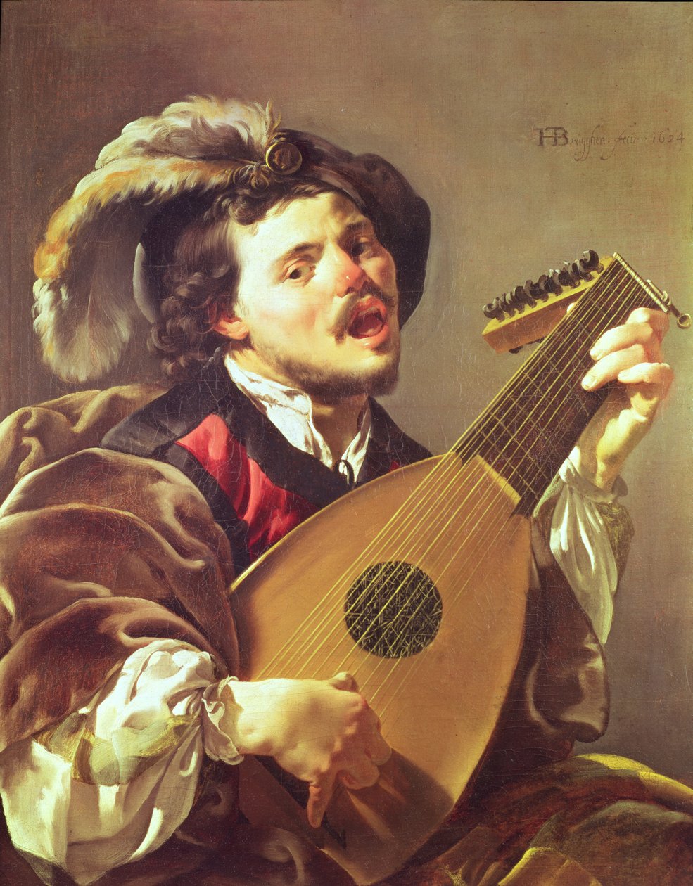 A lantos, 1624 alkotó: Hendrick ter Brugghen