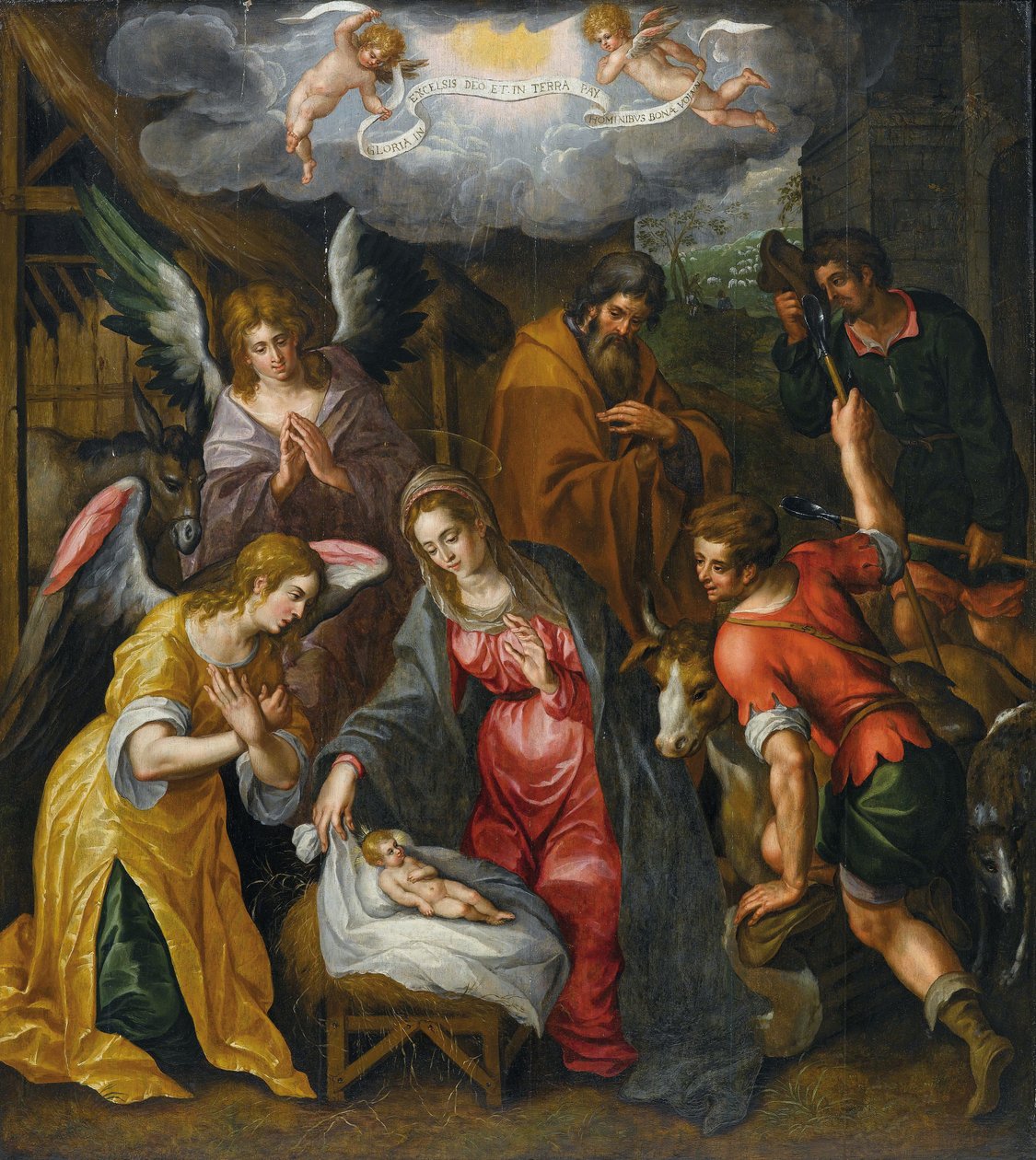 Krisztus születése alkotó: Hendrick de Clerck