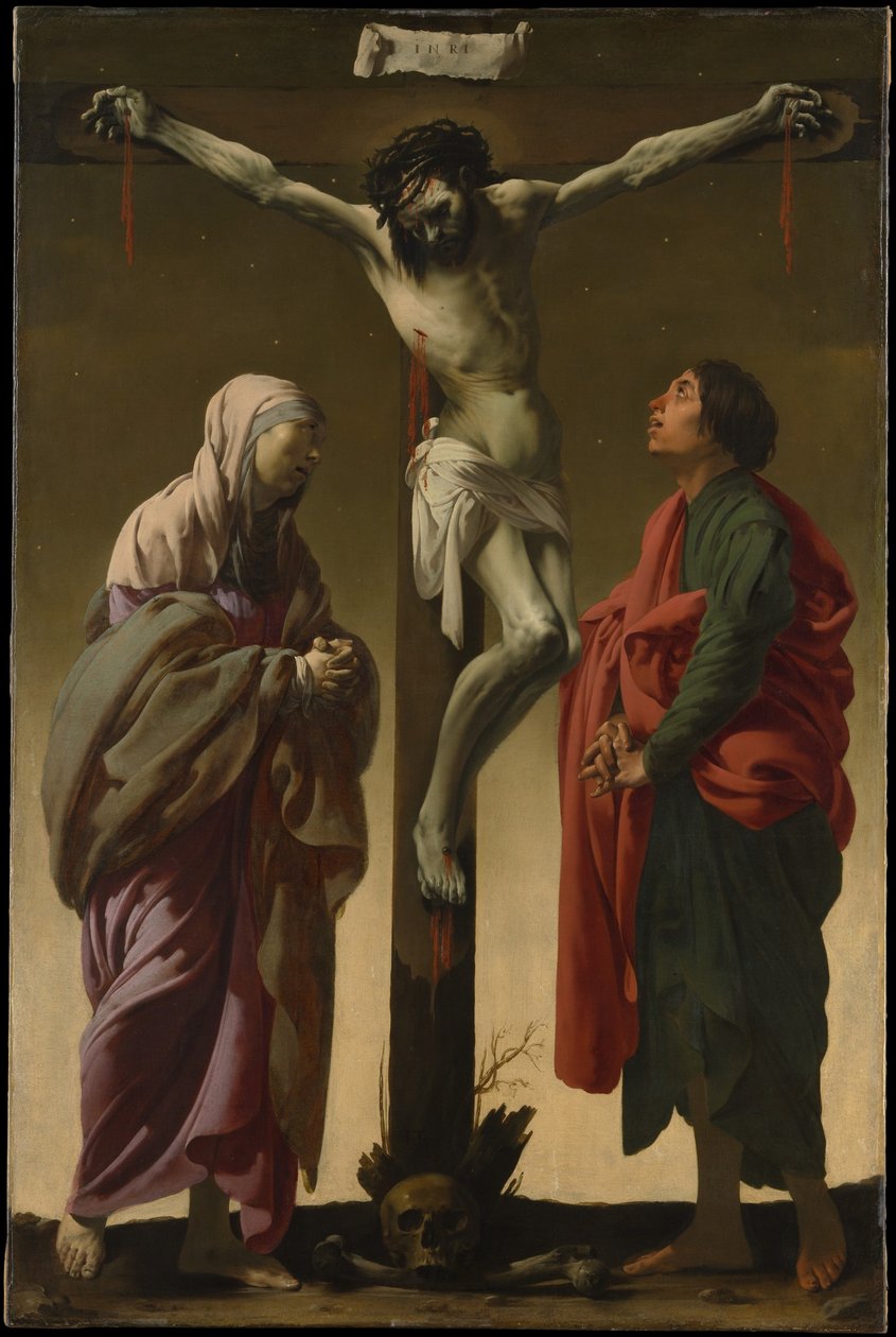 A keresztre feszítés Szűzzel és Szent Jánossal alkotó: Hendrick ter Brugghen