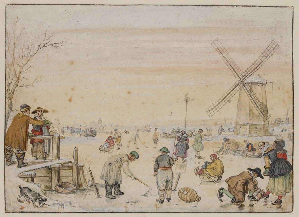 Jégkóstoló alkotó: Hendrick Avercamp