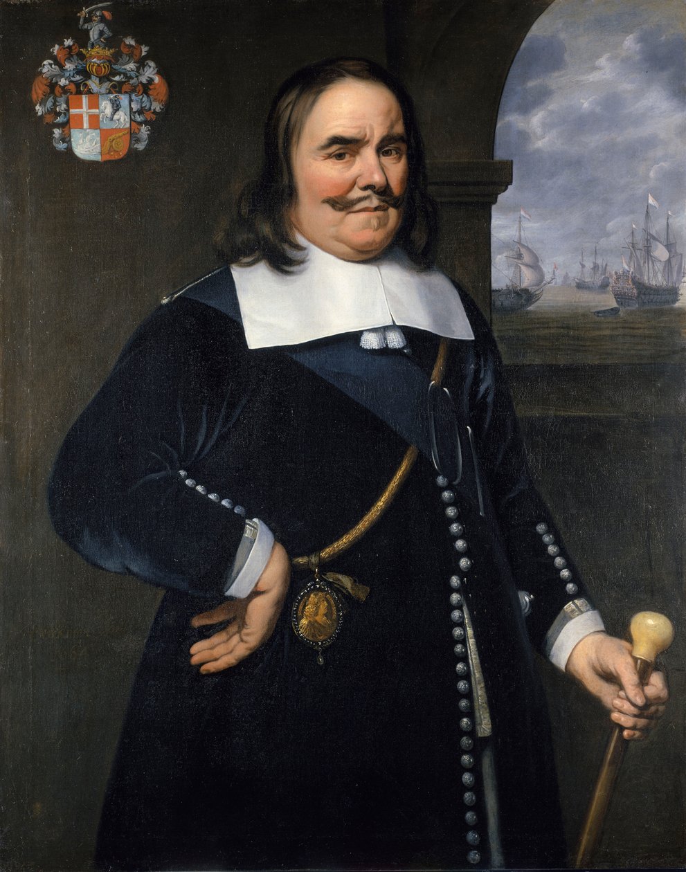 Michiel Adriaenszoon de Ruyter, az Egyesült Tartományok altábornagya (1607-1676) alkotó: Hendrick Berckman