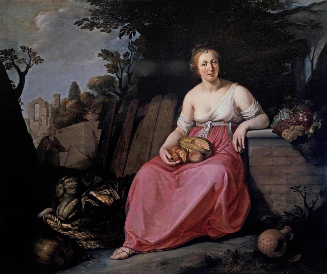 Vertumnus and Pomona alkotó: Hendrick Bloemaert