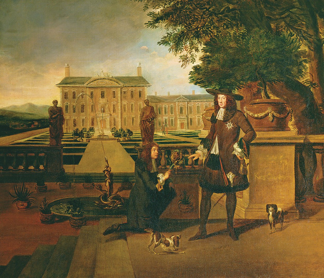 John Rose (kb. 1621-77), a király kertésze, aki II. Károlynak (1630-85) ananászt ajándékozott, amely állítólag az első termesztett Angliában a berkshire-i Dorney Courtban alkotó: Hendrick Danckerts