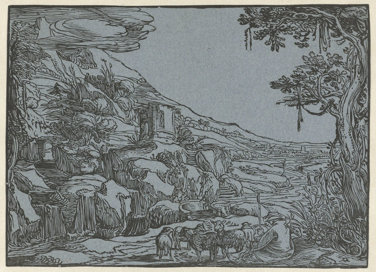 Árkádiai táj alkotó: Hendrick Goltzius (rejected attribution)