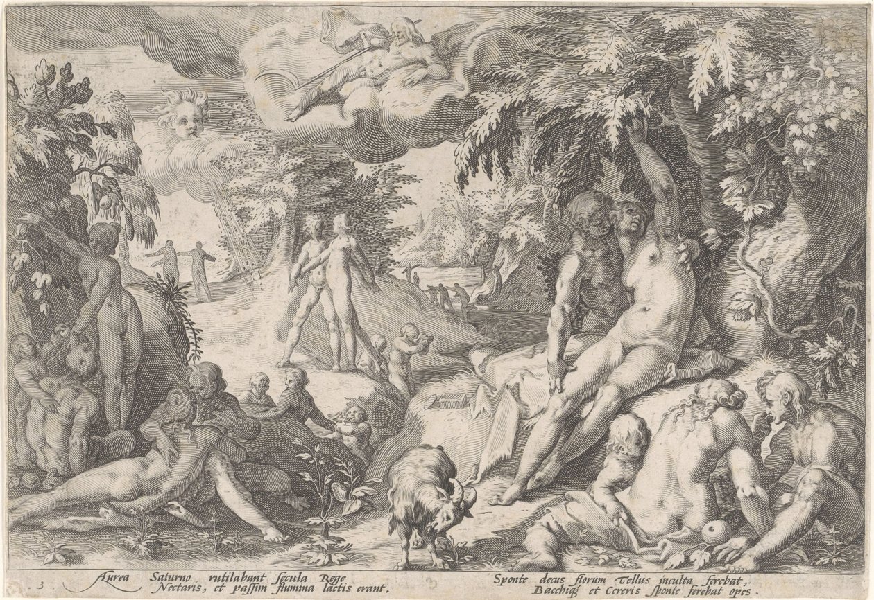 Az aranykor Ovidius metamorfózisai (sorozat címe) alkotó: Hendrick Goltzius (workshop of)